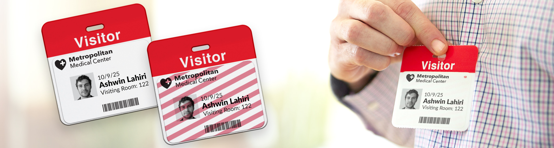 Healthcare Expiring Visitor Badges