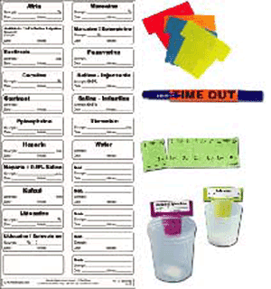 Sterile Label Kit Includes 48 Labels, Flags, Dual-Tip Sterile Marker, Specimen Strip, Time-Out Reminder, and Ruler Permanent 1-7/8" x 9/16", 50 per Case