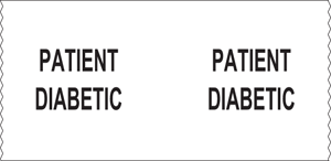 Tape Removable Patient Diabetic 1" Core 1 x 500" Imprints White 500 500 Inches per Roll