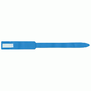Soft-Lock® Write-On Wristband Vinyl Adhesive Closure 1" x 11" Adult/Pediatric Blue, 250 per Box