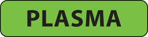 Lab Communication Label (Paper, Removable) Plasma 1 1/4"x5/16" Fluorescent Green - 760 per Roll