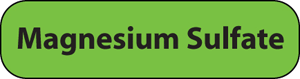 Label Paper Removable Magnesium Sulfate, 1" Core, 1 7/16" x 3/8", Fl. Green, 666 per Roll
