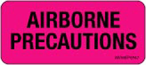 Label Paper Removable Airborne, 1" Core, 2 1/4" x 1", Fl. Pink, 420 per Roll