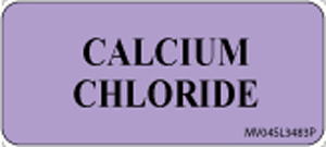Label Paper Permanent Calcium Chloride 1" Core 2 1/4"x1 Lavender 420 per Roll