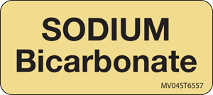 Label Paper Removable Sodium Bicarbonate, 1" Core, 2 1/4" x 1", Tan, 420 per Roll