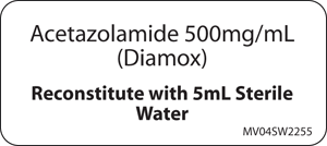 Label Paper Removable Acetazolamide, 1" Core, 2 1/4" x 1", White, 420 per Roll