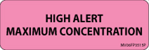 Label Paper Permanent High Alert Maximum 1" Core 2 15/16"x1 Fl. Pink 333 per Roll