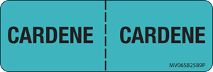 Label Paper Permanent Cardene : Cardene 1" Core 2 15/16"x1 Blue 333 per Roll