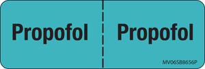 Label Paper Permanent Propofol: Propofol, 1" Core, 2 15/16" x 1", Blue, 333 per Roll