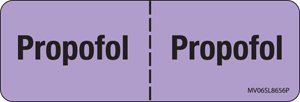 Label Paper Permanent Propofol: Propofol, 1" Core, 2 15/16" x 1", Lavender, 333 per Roll