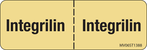 Label Paper Removable Integrilin:, 1" Core, 2 15/16" x 1", Tan, 333 per Roll