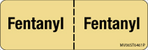 Label Paper Permanent Fentanyl: Fentanyl 1" Core 2 15/16"x1 Tan 333 per Roll