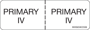 Label Paper Removable Primary IV:1" Core 2 15/16" x 1", White, 333 per Roll