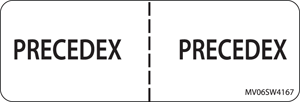 Label Paper Removable Precedex, 1" Core, 2 15/16" x 1", White, 333 per Roll