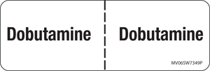 Label Paper Permanent Dobutamine 1" Core 2 15/16"x1 White 333 per Roll