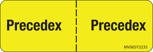 Label Paper Permanent Precedex: Precedex, 1" Core, 2 15/16" x 1", Yellow, 333 per Roll