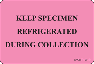 Label Paper Permanent Keep Specimen, 1" Core, 2" 15/16" x 2, Fl. Pink, 333 per Roll