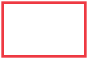 Lab Communication Tape with Red Border (Removable) 2" x500" White - 167 Imprints per Roll