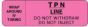 IV Label Wraparound Paper Permanent Wrap| TPN Around 1" Core 3"x1 Fl. Pink 1000 per Roll