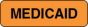 Label Paper Permanent Medicaid 1 1/4" x 3/8", Fl. Orange, 1000 per Roll