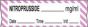 Anesthesia Tape with Date, Time & Initial (Removable) Nitroprusside mg/ml 1/2" x 500" - 333 Imprints - White with Violet - 500 Inches per Roll