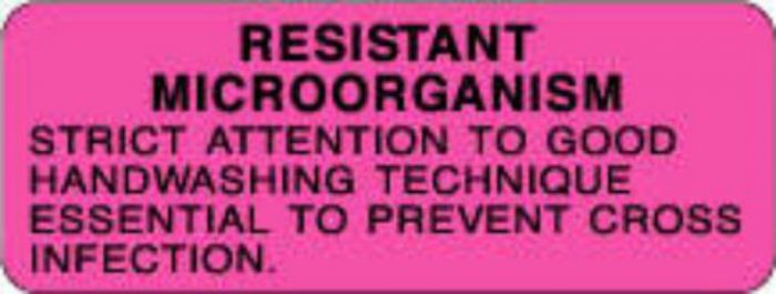 Label Paper Permanent Resistant Microorganism 3" x 1", 1/8", Fl. Pink, 1000 per Roll