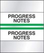 Chart Tab Paper Progress Notes 1 1/4" x 1 1/2" Light Green 100 per Package