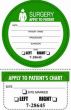 Label Paper Permanent Surgery Side Mark Patient and Chart, Green, 100 per Package