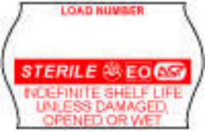 Label Compatible with Meto 2026 Paper Permanent Load Number  1"x5/8" White 1125 per Roll, 12 Rolls per Box