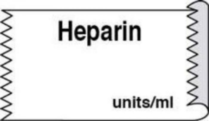 Anesthesia Tape (Removable) Heparin Units/ml 1/2" x 500" - 333 Imprints - White - 500 Inches per Roll