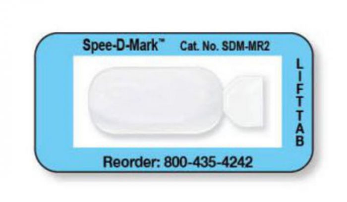Spee-D-Mark™ MRI Skin Marker Semi-Opaque Reference Point 3/4", 40 per Box