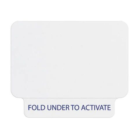 TEMPbadge®  One-Step® 1-Day Large Adhesive Visitor Badge, Brother QL Printable, Box of 1000