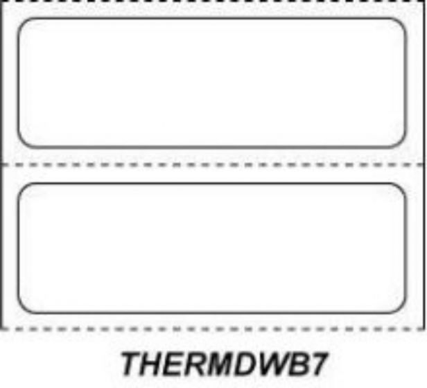 Chart Labels Wristband Thermal x 3" Adult White - 5000 per Roll