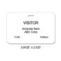 Non-Expiring Clip-on Visitor Badge, Thermal Printable, Box of 1000