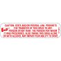 Communication Label (Paper, Permanent) State and/or Federal 1 9/16" x 3/8" White - 500 per Roll, 2 Rolls per Box