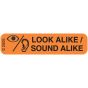 Communication Label (Paper, Permanent) Look Alike Sound 1 9/16" x 3/8" Orange - 500 per Roll, 2 Rolls per Box
