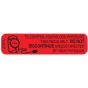 Communication Label (Paper, Permanent) Control Blood 1 9/16" x 3/8" Red - 500 per Roll, 2 Rolls per Box
