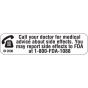 Communication Label (Paper, Permanent) Call Your Doctor 1 9/16" x 3/8" White - 500 per Roll, 2 Rolls per Box