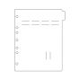 Stat Flag Side-0pen Alert Divider Page Accommodates 5 Flags Poly White 9" X 11" 1 Each