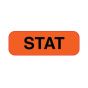 Lab Communication Label (Paper, Permanent) Stat  1 1/2"x1/2" Fluorescent Red - 1000 per Roll