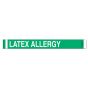 Short Stay® Alert Bands® Tyvek® "Latex Allergy" Pre-printed, State Standardization, 1" x 10" Adult/Pediatric Kelly Green, 1000 per Box