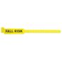 "SENTRY ALERT WRISTBAND POLY ""FALL RISK"" PRE-PRINTED, STATE STANDARDIZATION 1""X11 1/2 ADULT YELLOW - 500 PER BOX - Extra large text provides clarification to clinicians (assisting in dim light conditions or for those who are color blind)  "
