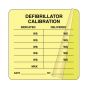 Label Self-Laminating Paper Permanent Defibrillator Calib 1" Core 2-1/2" x 2-1/2" Fl. Yellow 500 per Roll