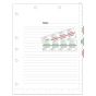 Chart Divider with 7 Hole Punch 11"0# Index Stock 8 1/2 " x 11 White 100 per Package