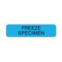 Lab Communication Label (Paper, Permanent) Freeze Specimen  1 1/4"x3/8" Blue - 1000 per Roll