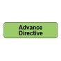Label Paper Removable Advance  Directive   1 1/4" X 3/8" Fl. Green 1000 Per Roll