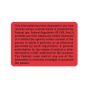 LABEL PAPER PERMANENT THIS INFORMATION HAS 3" X 2" FL. RED 500 PER ROLL