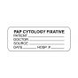 Hazard Label (Paper, Permanent) Pap Cytology  2 1/4"x7/8" White - 1000 Labels per Roll