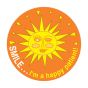 Label Pediatric Award Sticker Paper Permanent Smile…I'm a Happy Orange, 250 per Roll
