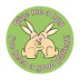Label Pediatric Award Sticker Paper Permanent Give Me A Hug I've Green, 250 per Roll